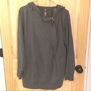 Side zip sweatshirt-perfect for maternity/nursing
